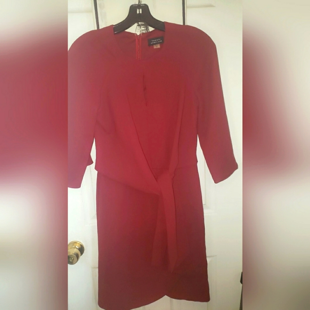 Wine colored dress